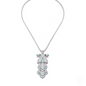 Lab Diamond Brooch Necklace – Round & Emerald Cut Gem