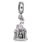 Disney Mickey Minnie Ice and Snow Princess Cartoon Series Pendant DIY Large Hole Zinc Charm Jewelry