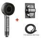 4 Modes Self-cleaning Shower Head with Silicone Brush One-Key Stop Water Massage High Pressure ABS Showerhead with Filter