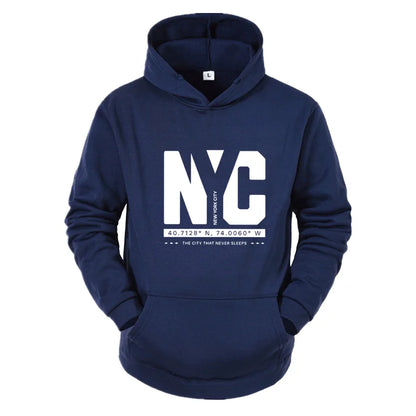 New Autumn And Winter Men's Casual Fashionable Comfortable Letter Printed Long Sleeved Hooded Versatile Sportswear Pullover