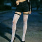 Women White Thigh High Hosiery Stockings