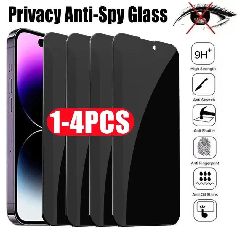Blickschutz-Panzerglas für iPhone 15 14 13 12 11 16 17 Pro Max Anti-Spion Displayschutz für iPhone XS MAX XR 15 14 Plus Privat