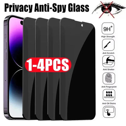Blickschutz-Panzerglas für iPhone 15 14 13 12 11 16 17 Pro Max Anti-Spion Displayschutz für iPhone XS MAX XR 15 14 Plus Privat
