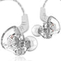 Original QKZ AK6 In-Ear-Kopfhörer mit 6 dynamischen Treibern und Mikrofon, Stereo-Sport-HIFI-Subwoofer-Headset, Monitor-Ohrhörer