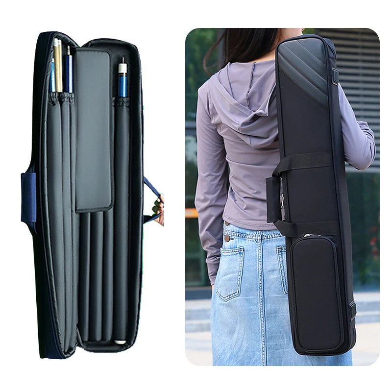 1 Stück neues kratzfestes Billardqueue-Etui, robustes Oxford-Stoff-Aufbewahrungstasche, leichte und bequeme Aufbewahrung für Sport-Billardqueues