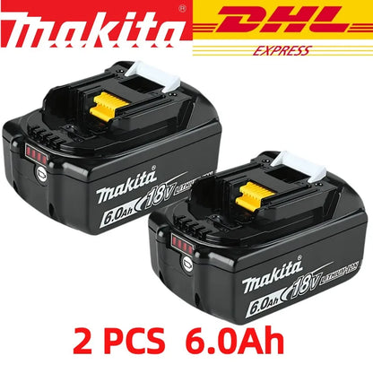 Makita Original Lithium ion Rechargeable Battery 18V 6000mAh 18v Replacement Batteries BL1860 BL1830 BL1850 BL1860B