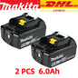 Makita Original Lithium ion Rechargeable Battery 18V 6000mAh 18v Replacement Batteries BL1860 BL1830 BL1850 BL1860B