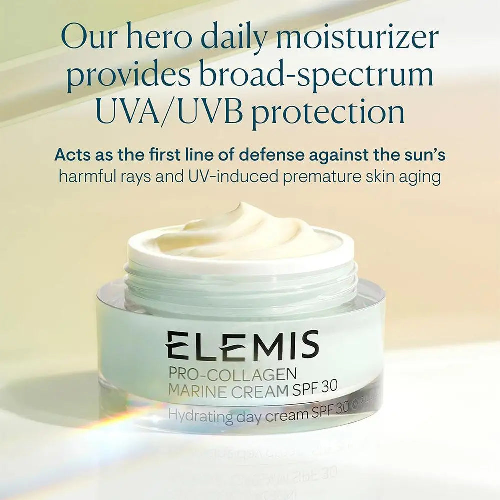 ELEMIS Collagen Eye & Face Cream - Marine Retinol Cream SPF30, Nourishes Hydrates, Fades Fine Lines Wrinkle Remover Skin Care