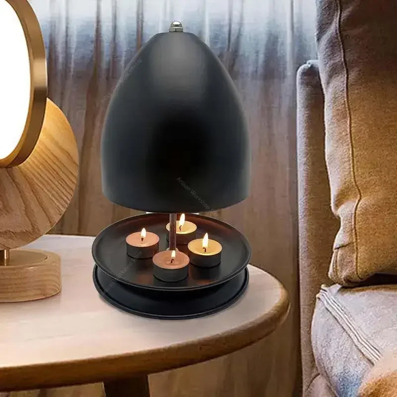 Tea Light Oven Tealight Candle Heater Double-Walled Metal Radiator Candle Heater Hand Warmer For Home Study Office Living Room