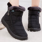 Women's Boots Women's Ankle Boots With Fur Winter Shoes Women Low Heels Winter Boots Snow Waterproof Winter Footwear