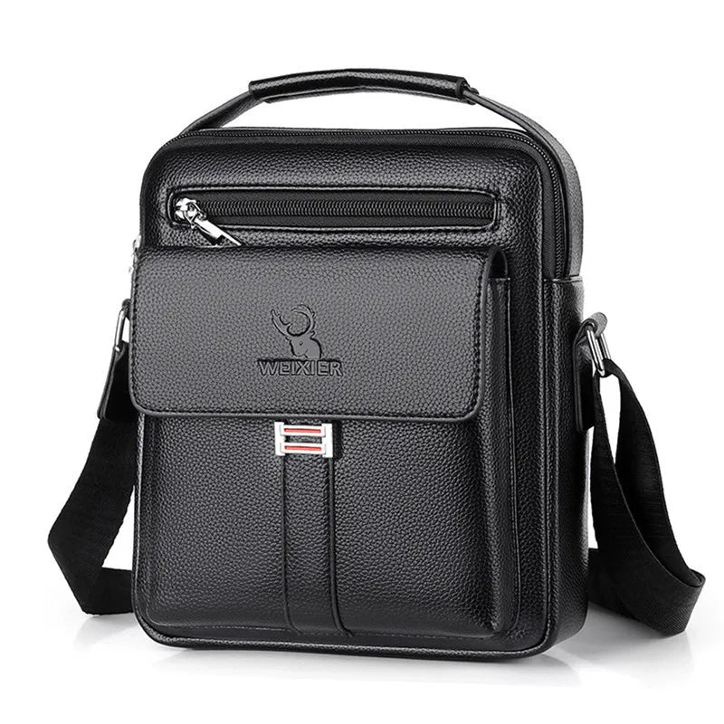 Herren Umhängetaschen wasserdicht Vintage Herrenhandtaschen Große Kapazität PU Leder Tasche Herren Kuriertaschen Tragetasche