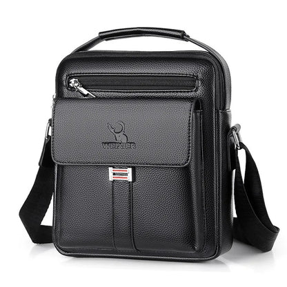 Herren Umhängetaschen wasserdicht Vintage Herrenhandtaschen Große Kapazität PU Leder Tasche Herren Kuriertaschen Tragetasche