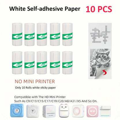 Thermal Mini Printer Portable Inkless Sticker Maker