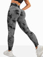 Damen High Waist Nahtlose Leggings – Tie-Dye Yoga-Hose, blickdicht, Fitness- & Workout-Tights
