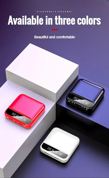 Mini Power Bank 300000mAh LED Mirror Screen