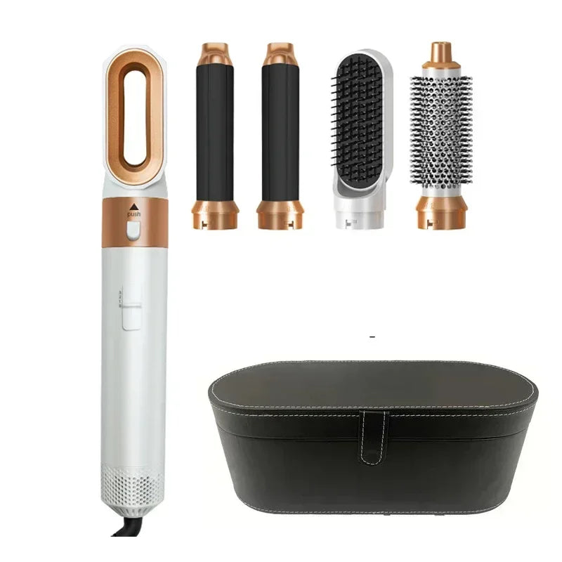 5 in 1 Hair Dryer Hot Comb Set Professional Curling Iron Hair Straightener Styling Tool For Professional Hair Dryer Household