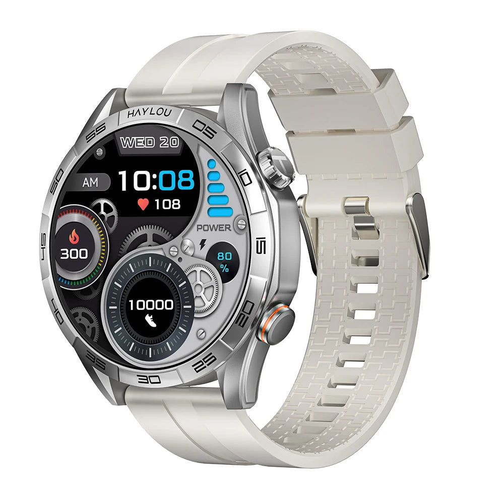 HAYLOU Solar 5 Sprachruf Smartwatch 1,58'' AMOLED Display 60Hz Smart Watch 24H Gesundheitsüberwachung Sport-Smartwatch für Herren