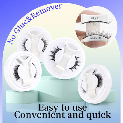 Heiß 1 Paar magnetische Wimpern, handgefertigt, flauschige Nerz-Imitat-Wimpern, wiederverwendbare natürliche falsche Wimpern und magnetische Pinzetten Set Make-up