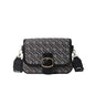 Winter Hot Sale Contrasting Color Letter Inkjet  Square Bag Luxury Trendy Single Shoulder Width Webbing Crossbody Women's Bag