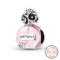 Charm 925 Sterling Silver Pink Pendant Charm Fit Original Charm Bracelet Necklace Beads DIY Jewerlry Accessories