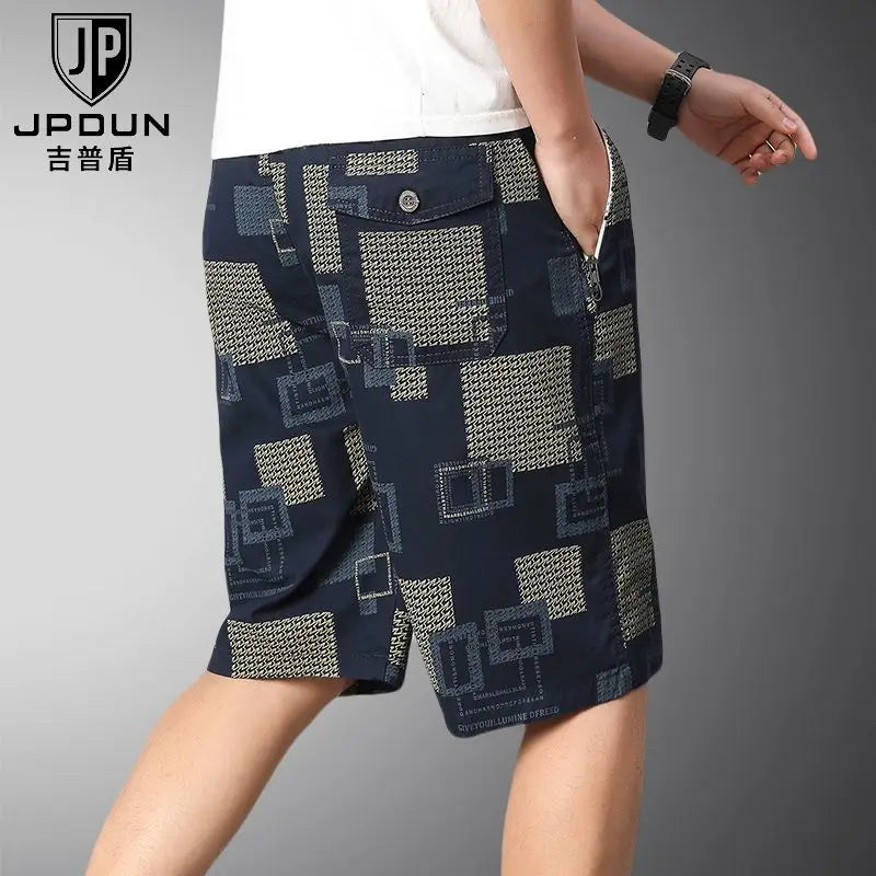 Herren-Badeshorts Reine Baumwolle Locker Lässig Sommer