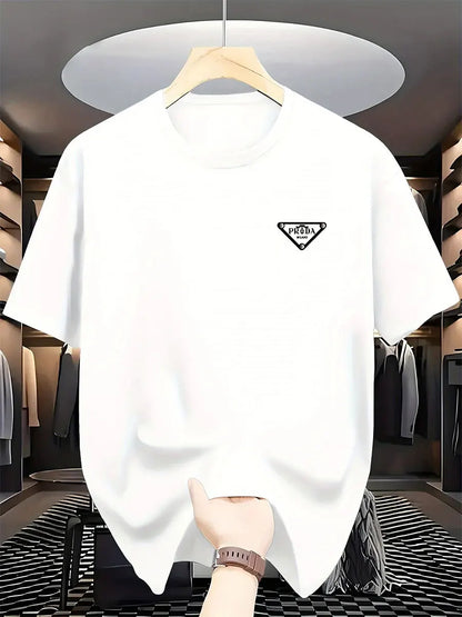 Milan Fashion Men's Luxury Printed Cotton T-Shirt