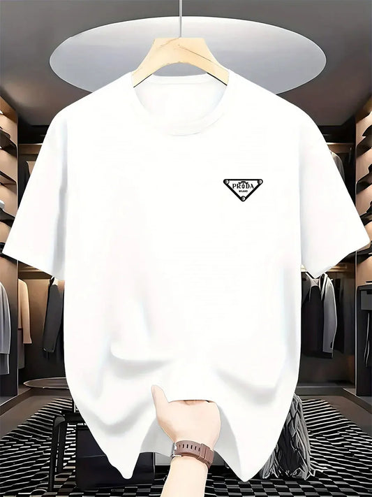 Milan Fashion Men's Luxury Printed Cotton T-Shirt