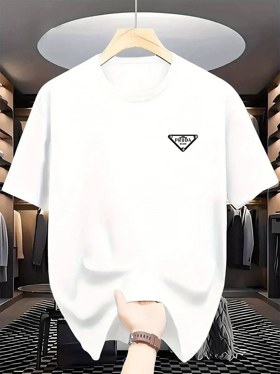 Milan Fashion Men's Luxury Printed Cotton T-Shirt