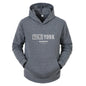 New York City Men's and Women's Hooded Fashion Letter Print Pattern Sportswear Casual Harajuku Hooded Pullover Sportswear