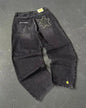 American Y2K 2025 New Baggy Wide Leg Black Jeans Overszied Women Street Casual Joker Denim Pants Couple Jeans Vintage Streetwear