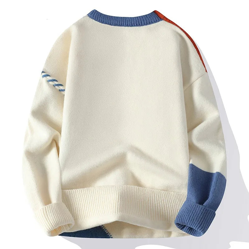 Thiened Men's Knitted Sweater Youthful Sle Base Layer Warmth Student Model Korean Trend Autumn Winter Faion Knitwear