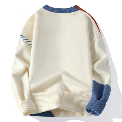 Thiened Men's Knitted Sweater Youthful Sle Base Layer Warmth Student Model Korean Trend Autumn Winter Faion Knitwear