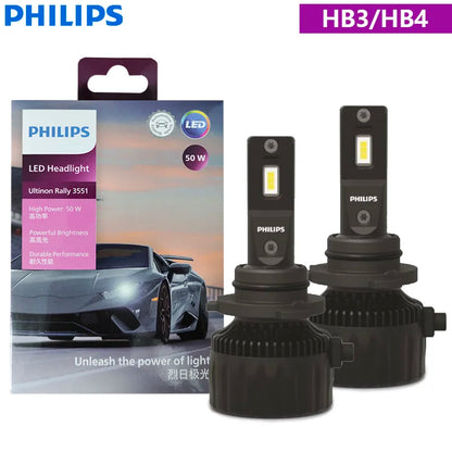 Philips Ultinon Rally 3551 LED H4 H7 100W 9000LM
