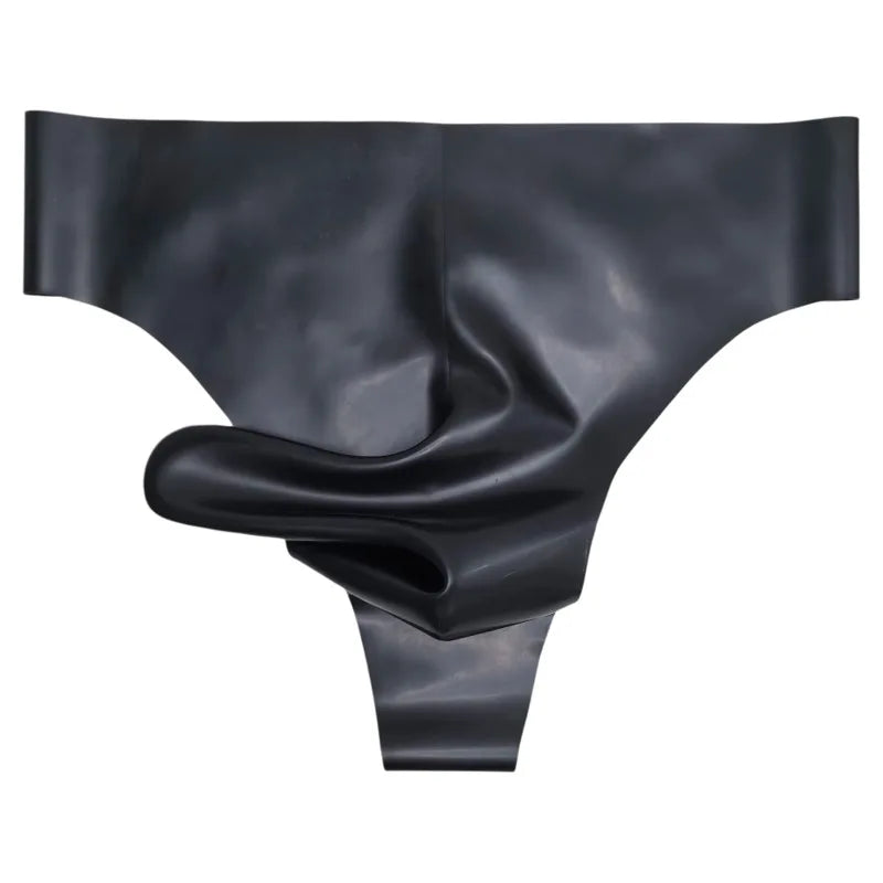 Men's Latex Fetish Thong G-String Transparent Lingerie
