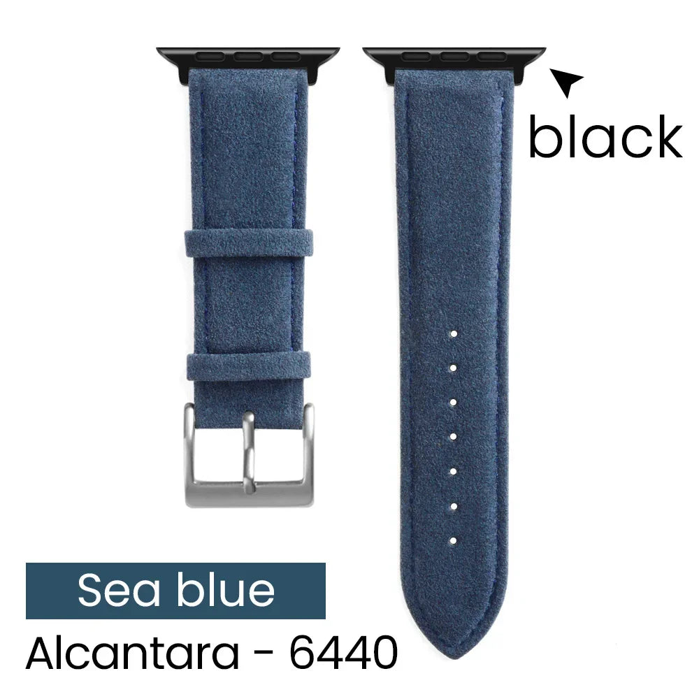 YMW Alcantara Apple Watch Band - Suede Leather Strap