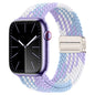Geflochtenes Armband für Apple Watch 44mm 40mm 45mm 49mm 41mm 38mm Schnallenarmband iWatch Series SE 7 3 6 8 9 Ultra 2 Magnetisches Armband