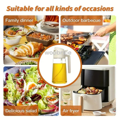 Oil Dispenser Seasoning Accessories Oil Cruet Bottle Oil Spray Kitchen Utensils for Kitchen Barbecue Oils Sprayer Container