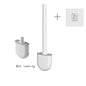 Wall Hanging Silicone Toilet Brush with Holder