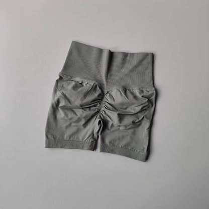 Damen-Sporthose mit Pfirsich-Po-Lifting, hoher Taille und Taillenstraffung, schlankmachende Laufhose, schnell trocknend, dreiviertel-enge Hose