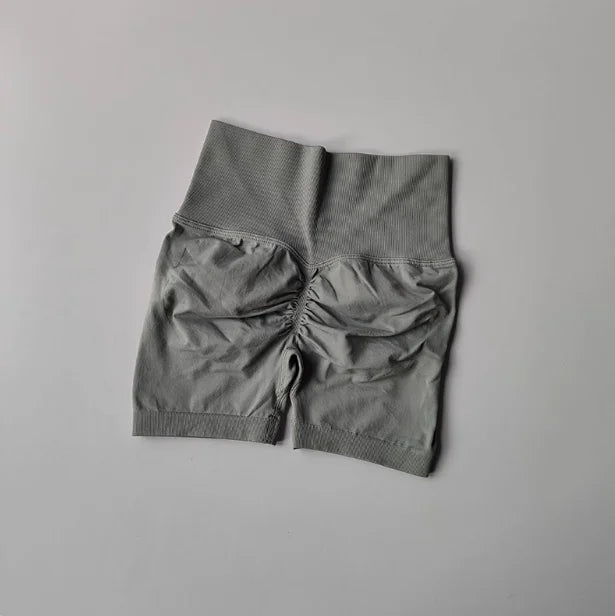 Damen-Sporthose mit Pfirsich-Po-Lifting, hoher Taille und Taillenstraffung, schlankmachende Laufhose, schnell trocknend, dreiviertel-enge Hose
