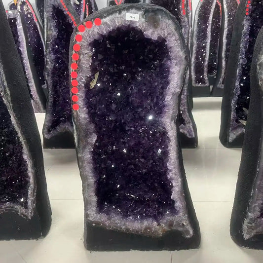 Natural amethyst egg quartz crystal cave specimen treatment spiritual energy