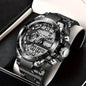 Digitale Herren-Stahl-Militär-Armbanduhr LED Quarz-Uhr Sportuhr Herren Große Uhren Herren Relogios Masculino