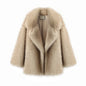 Neo Mint 2024 Winter Ins Hot Fashion Girls Oversized Farbverlauf Pelzmantel Damen Dick Warme Oberbekleidung Flauschige Kunstfuchsjacke