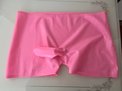 Men's Transparent Latex Boxer Brief Condom Rubber Custom