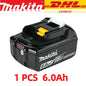 Makita Original Lithium ion Rechargeable Battery 18V 6000mAh 18v Replacement Batteries BL1860 BL1830 BL1850 BL1860B