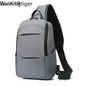 Wasserdichte USB-Multifunktions-Umhängetasche für Herren – Designer-Kuriertasche & Reise-Rucksack