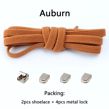 Gummiband-Schnürsenkel ohne Binden, Einheitsgröße für Erwachsene und Kinder, Sportschuh-Schnürsenkel, schnürsenkellos, flach, dehnbar