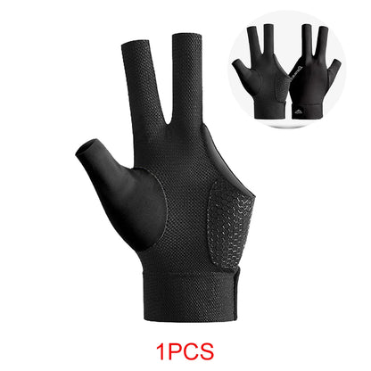 NOFOXO Open Finger Pool Glove - Breathable Snooker Billiard Glove