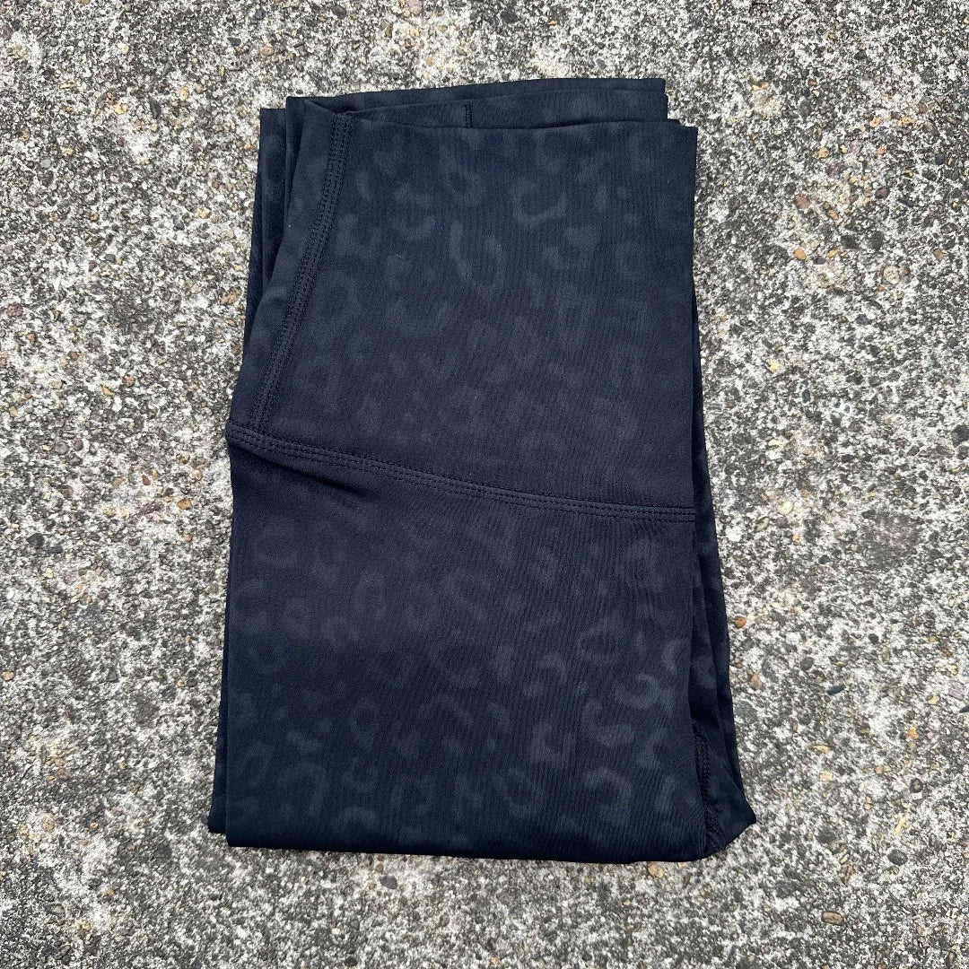 Einfarbige Rückentasche Hohe Taille Yoga Leggings Damen Sport Cropped Pants Butterweiche Athletik Gym Umfassendes Training Joggen