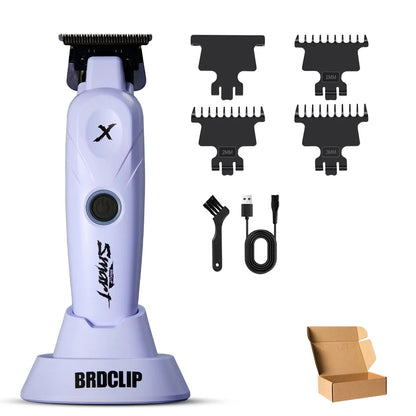 BRDCLIP X Serie Weiß FA1T 7700RPM Professioneller Elektrischer Haartrimmer Haarschneider Für Herren Carving DLC Klinge Friseurwerkzeug